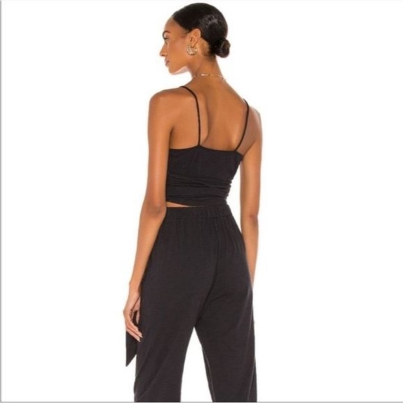 Free People Beach NWT Nikki Black Wrap Around Spaghetti Strap Tank - Picture 3 of 8